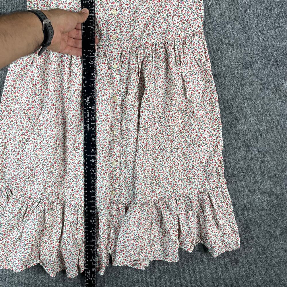 Polo Ralph Lauren Dress Womens Size 16 Floral Button Front Cottagecore - Picture 2 of 6